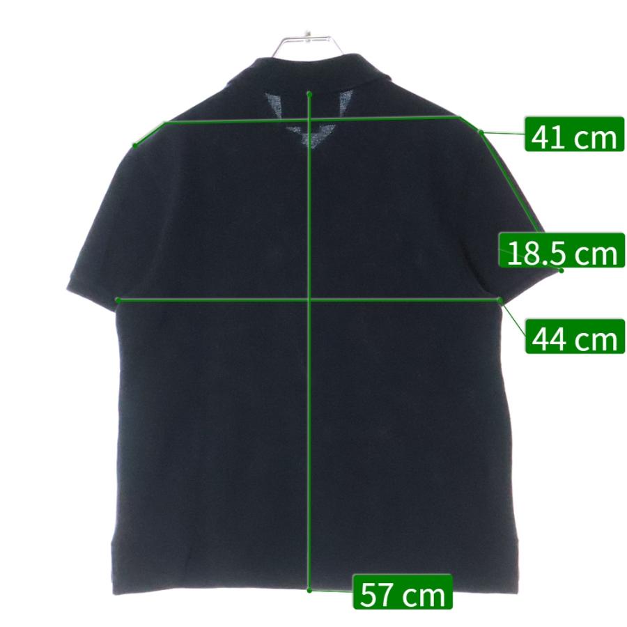 GUCCI（グッチ） S/S Polo Shirt ロゴ刺繍 半袖ポロシャツ ブラック