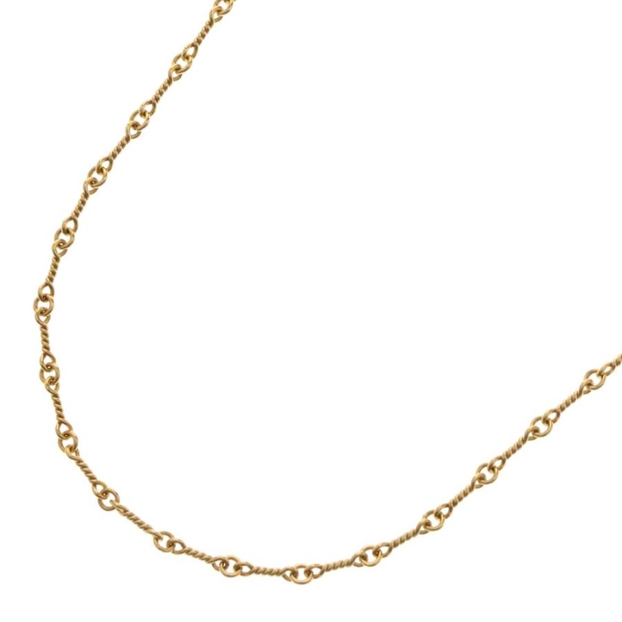 正規品CHROME HEARTS ツインチェーン22Kゴールド ネックレス クロムハーツ（Chrome Hearts）ネックレス チェーン 22Kゴールド
