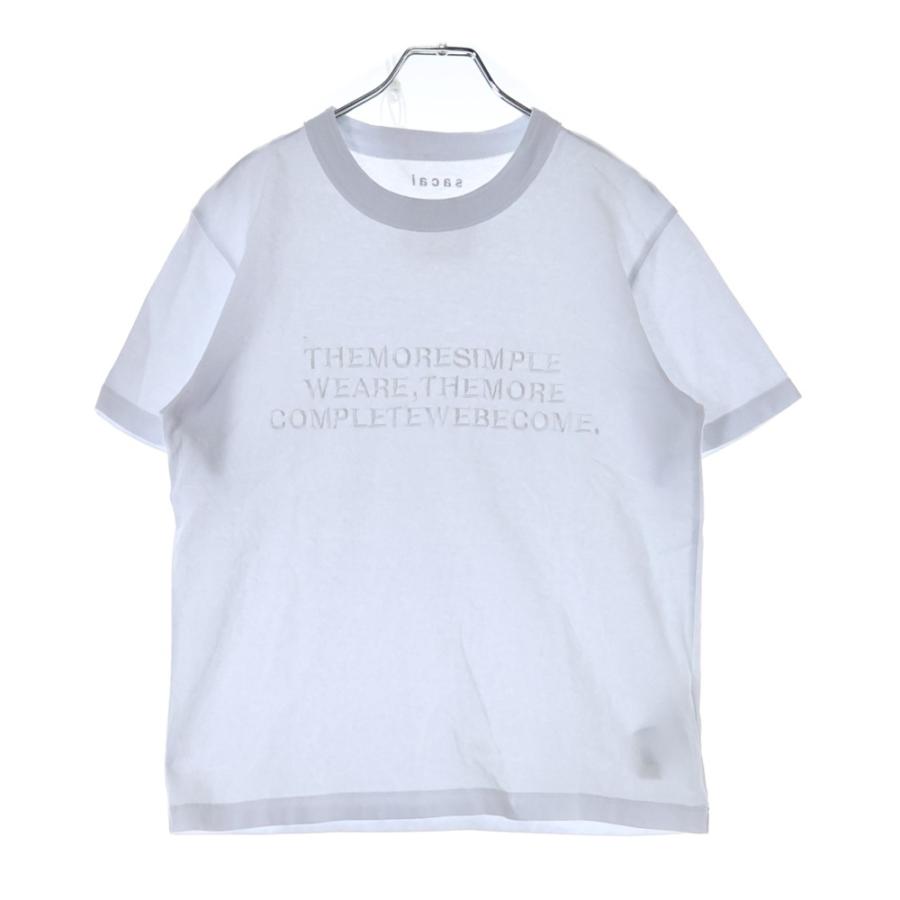 sacai（サカイ） T-Shirt 刺繍半袖Tシャツ ホワイト 24-0800S : BRING