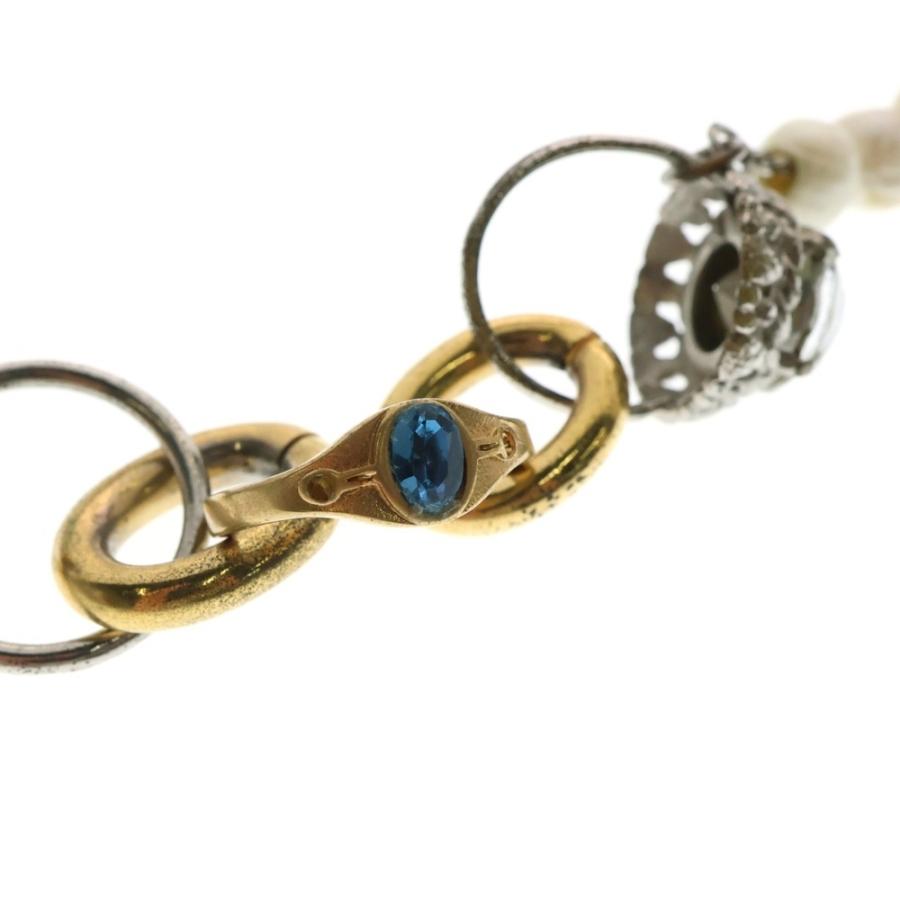 MARNI（マルニ） Ring-embellished Chain Necklace パール リング