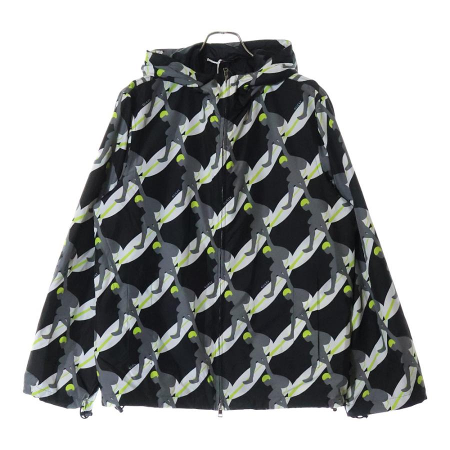 GUCCI（グッチ） Printed technical poplin zip jacket テクニカル 