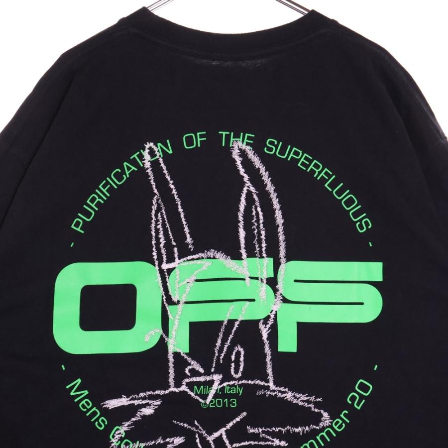 OFF-WHITE オフホワイト 20SS Rabbit T-Shirt オーバーサイズ 刺繍半袖