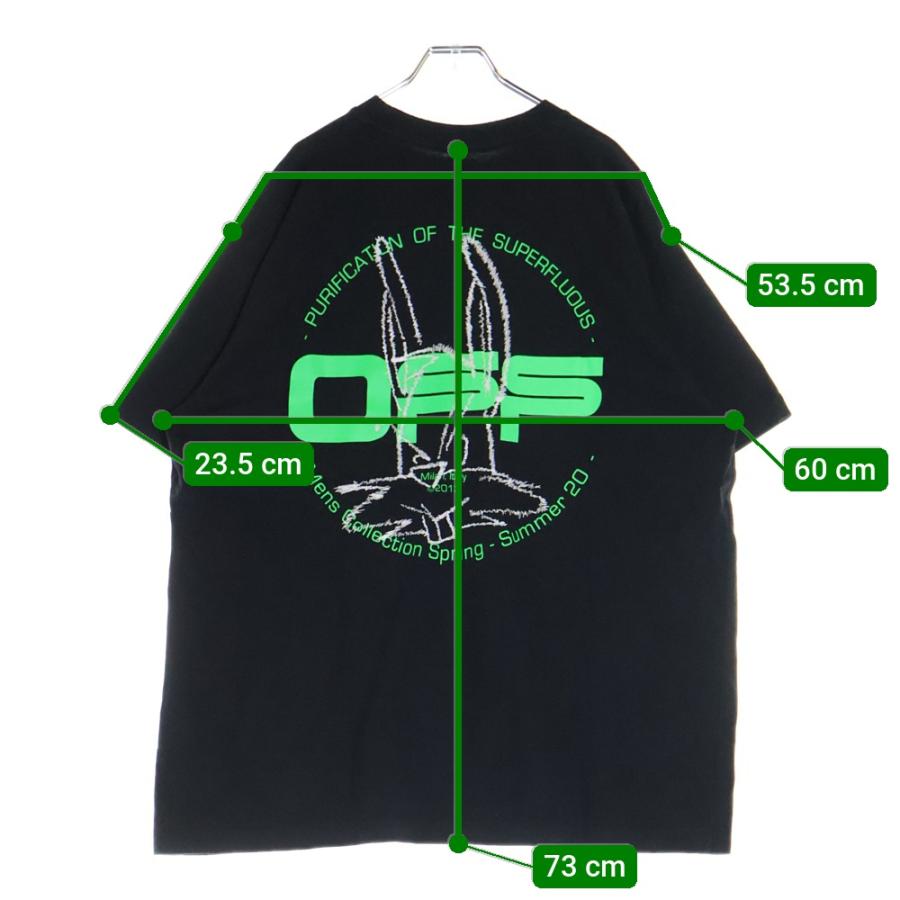 OFF-WHITE オフホワイト 20SS Rabbit T-Shirt オーバーサイズ 刺繍半袖