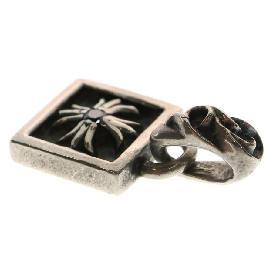 クロムハーツ　フレームドCHプラス1ブラックダイア クロムハーツフレームドCHプラスチャームwithブラックダイヤモンド