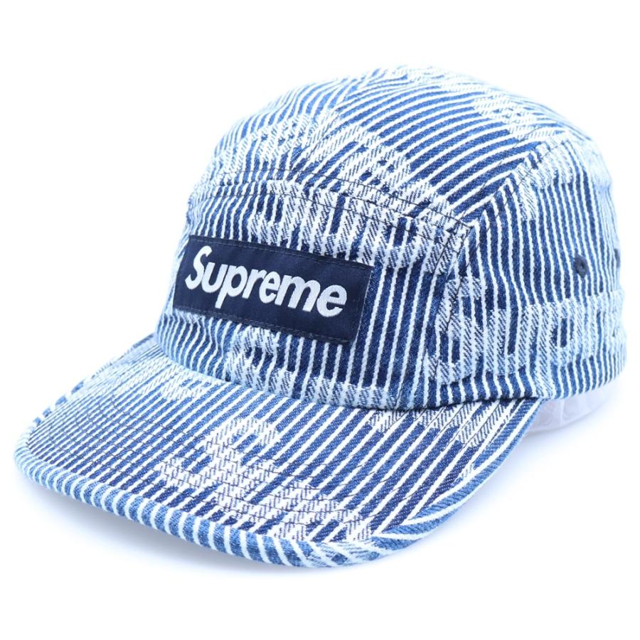 Supreme デニムキャップストライプ24SS Supreme（シュプリーム） 24SS Denim Camp Cap ストライプデニム