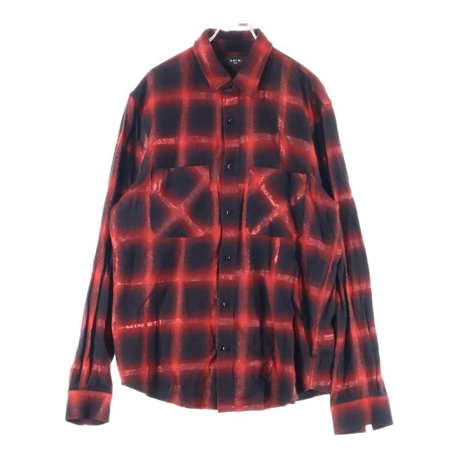 AMIRI（アミリ） Glitter Loose Fit Plaid Shirt グリッター 長袖