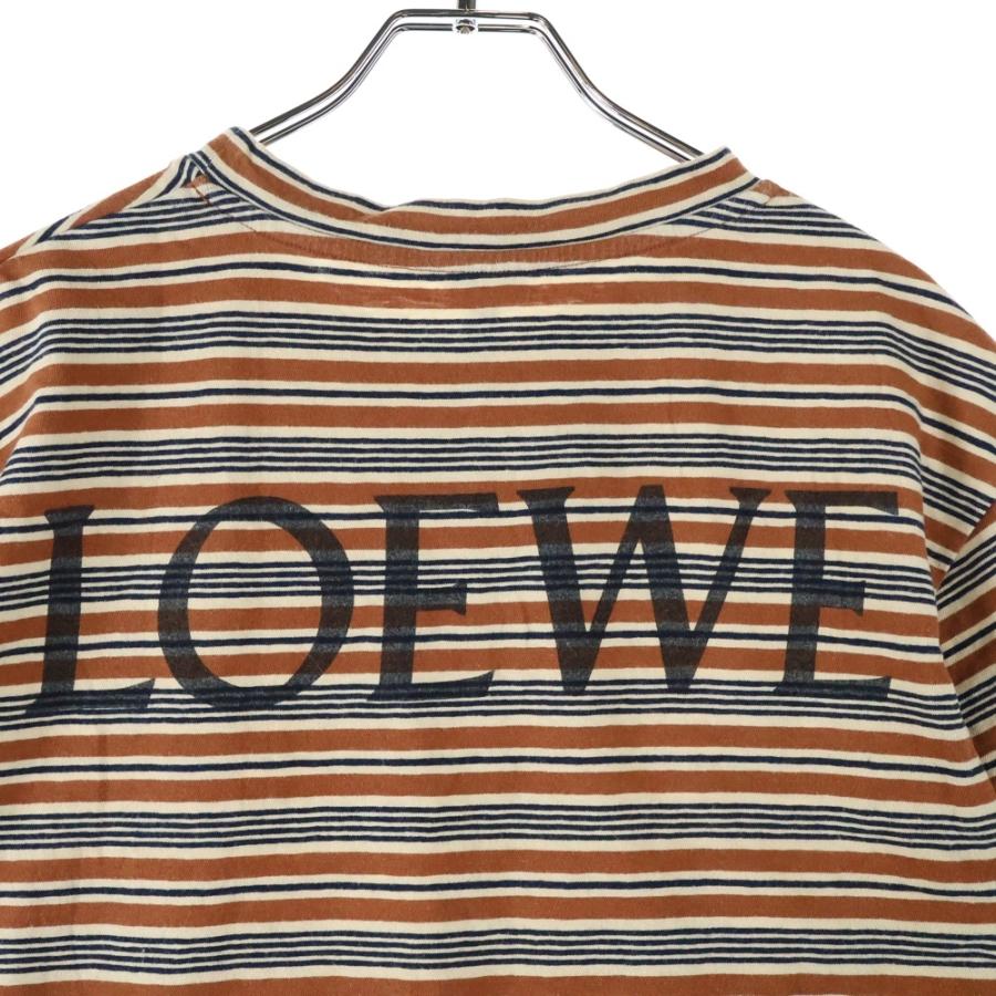 ロエベ ボーダーTシャツ オレンジ Lサイズ LOEWE（ロエベ） Border T-Shirt ボーダー半袖Tシャツ オレンジ