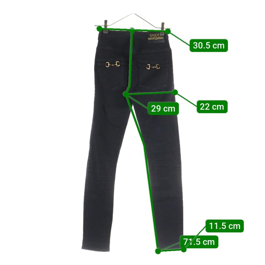 週末値下げ！GUCCI スキニーデニム 48サイズ ブラックデニム GUCCI（グッチ） Horsebit Jeans ホースビット スキニーデニムパンツ