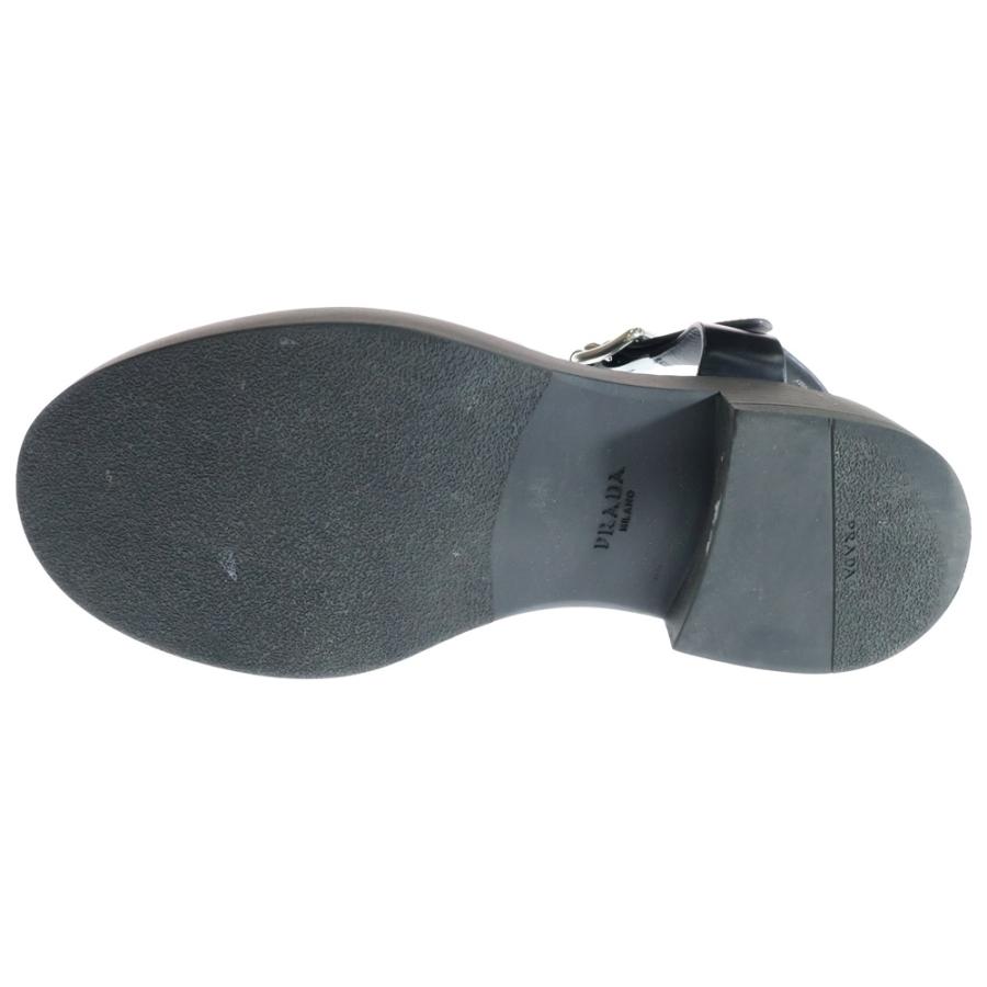 PRADA（プラダ） Sandals トライアングルロゴ フィッシャーマン レザー