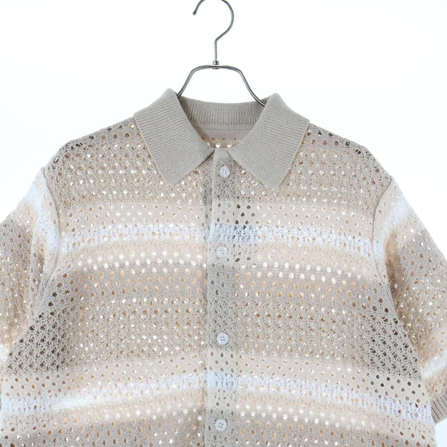 KITH（キス） 24SS Thompson Crochet Buttondown Kindling トンプソン