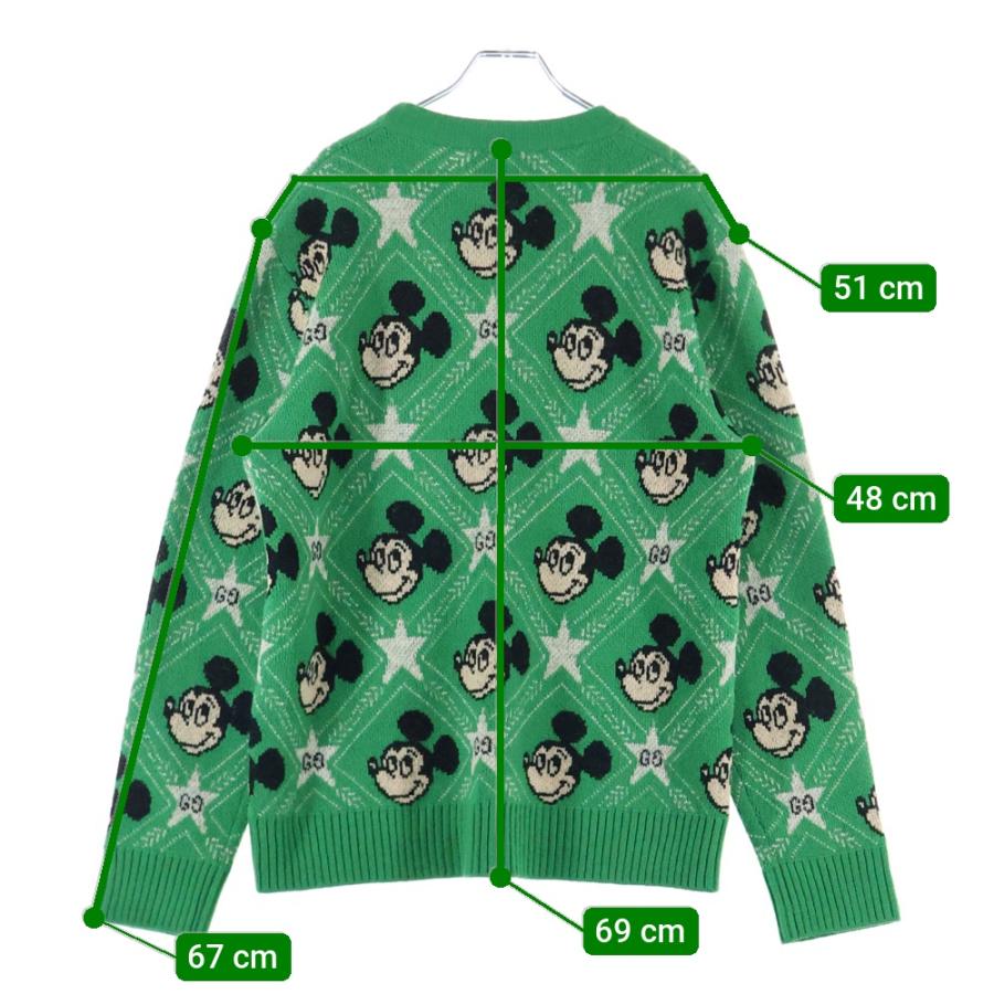 GUCCI（グッチ） ×Disney Mickey Mouse Pattern Crewneck Knitted