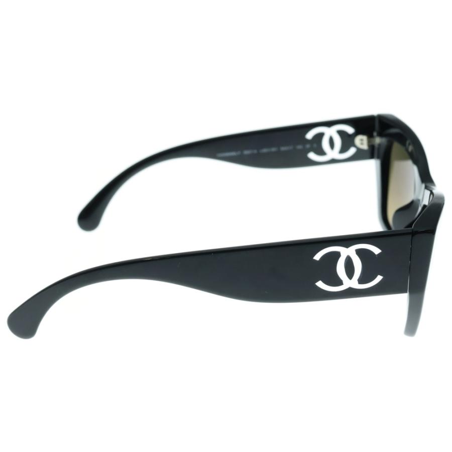 一点物　美品 シャネル キャットアイ サングラス ブラック ココマーク CHANEL（シャネル） 5527-A サイドココマーク キャッツアイ シェイプ