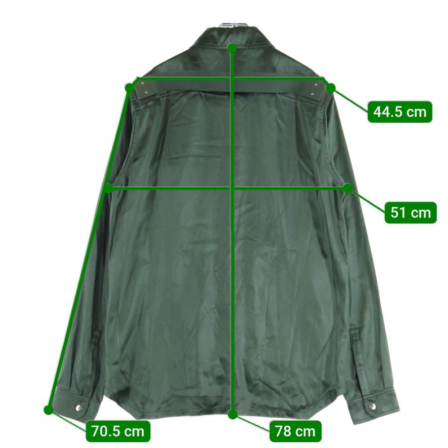 RICK OWENSアウターシャツ　52TE中綿入りGREEN Rick Owens Asymmetric Zip Puffer Jacket | グリーン | FARFETCH JP