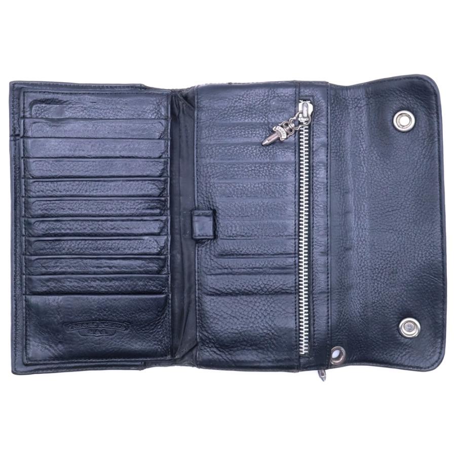 CHROME HEARTS（クロムハーツ） WAVE ウェーブ レザーウォレット 財布