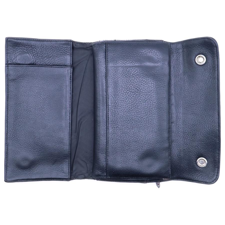 CHROME HEARTS（クロムハーツ） WAVE ウェーブ レザーウォレット 財布