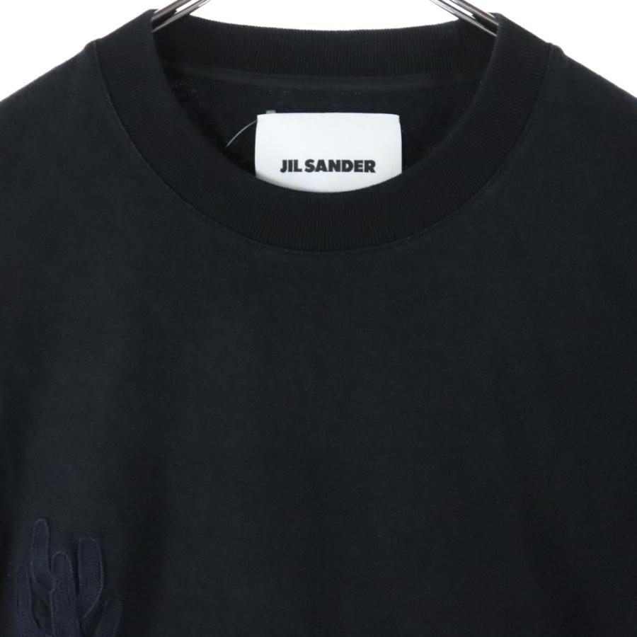 JIL SANDER（ジルサンダー） T-Shirt ロゴ刺繍 半袖Tシャツ ブラック