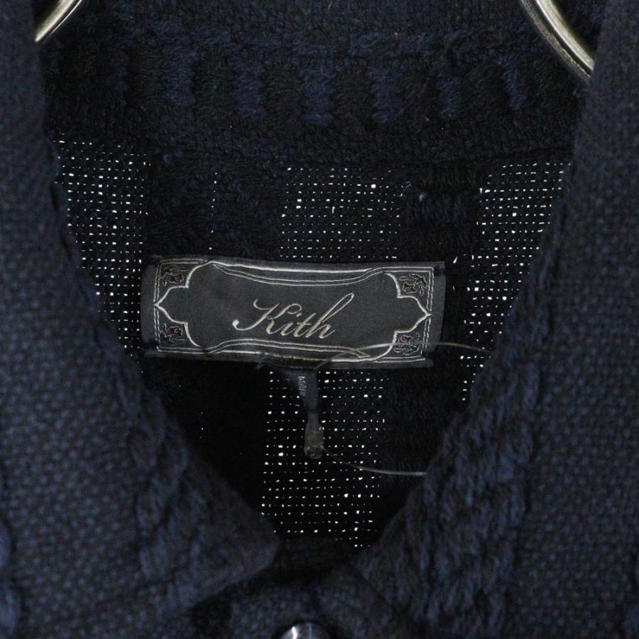 KITH（キス） 25AW Mixed Stripe Tweed Boxy Collared Overshirt
