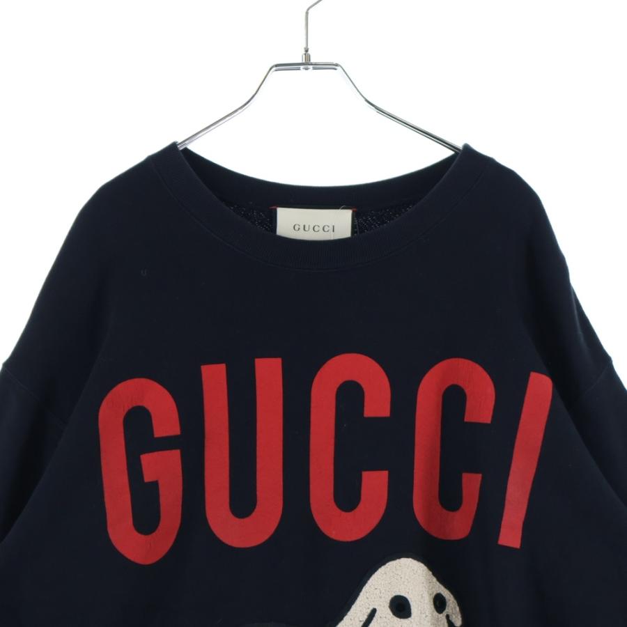 GUCCI ブラックー ポロシャツ+虎刺繍トレーナー　セット ブランド古着】タイガーパッチクルーネックトレーナー（スウェット