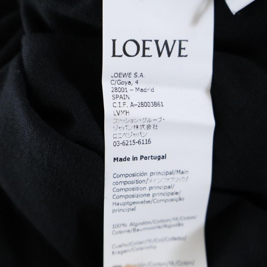 LOEWE ブラック Tシャツ　H526341XAI Loewe Anagram Chest Logo Black T Shirt | H526341XAI-1100