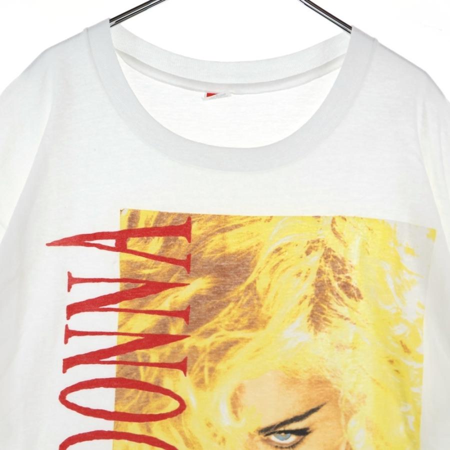 VINTAGE ヴィンテージ 90S Madonna blond ambition マドンナ ブロンド アンビション 半袖Tシャツ ホワイト ...