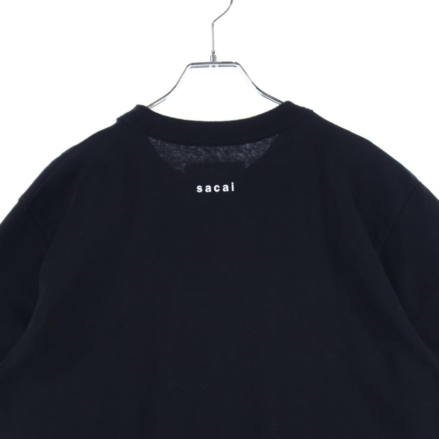 19AW sacai Bar Italia Tシャツ黒1美品 sacai（サカイ） 19AW BAR ITALIA TEE バーイタリア 半袖Tシャツ