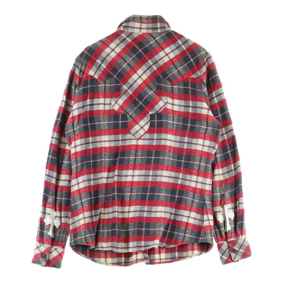 クロムハーツ　ウールチェックフローラルボールボタン長袖シャツ 楽天市場】クロムハーツ【CHROMEHEARTS】レザーフレアニー/チェック