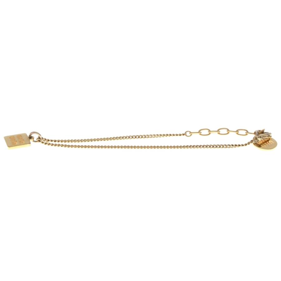 miumiu ミュウミュウ Metal Bracelet In Logo メタル ロゴ