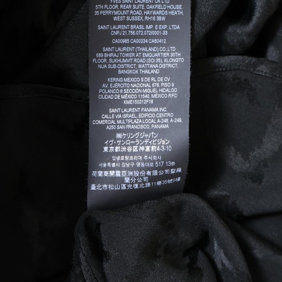 SAINT LAURENT PARIS サンローランパリ Silk Shirt イブカラー