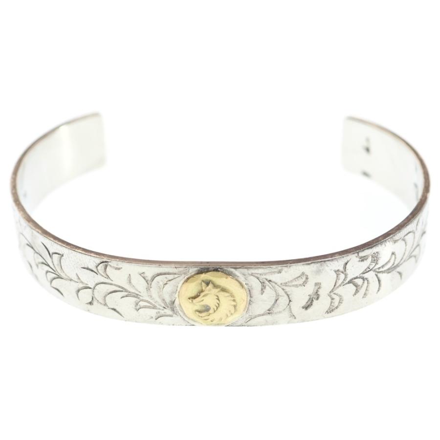 TADY & KING廃盤品　平打ちバングルアラベスク バングル　GPウルフ TADY & KING タディアンドキング アラベスク K18 GPウルフ 平打ち