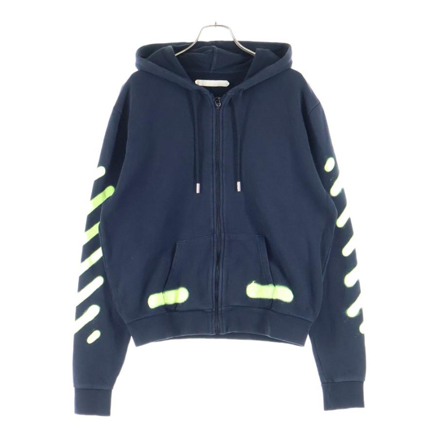 Off-White FW16パーカー OFF-WHITE オフホワイト 16SS Zip Up Hoodie ジップアップスウェット