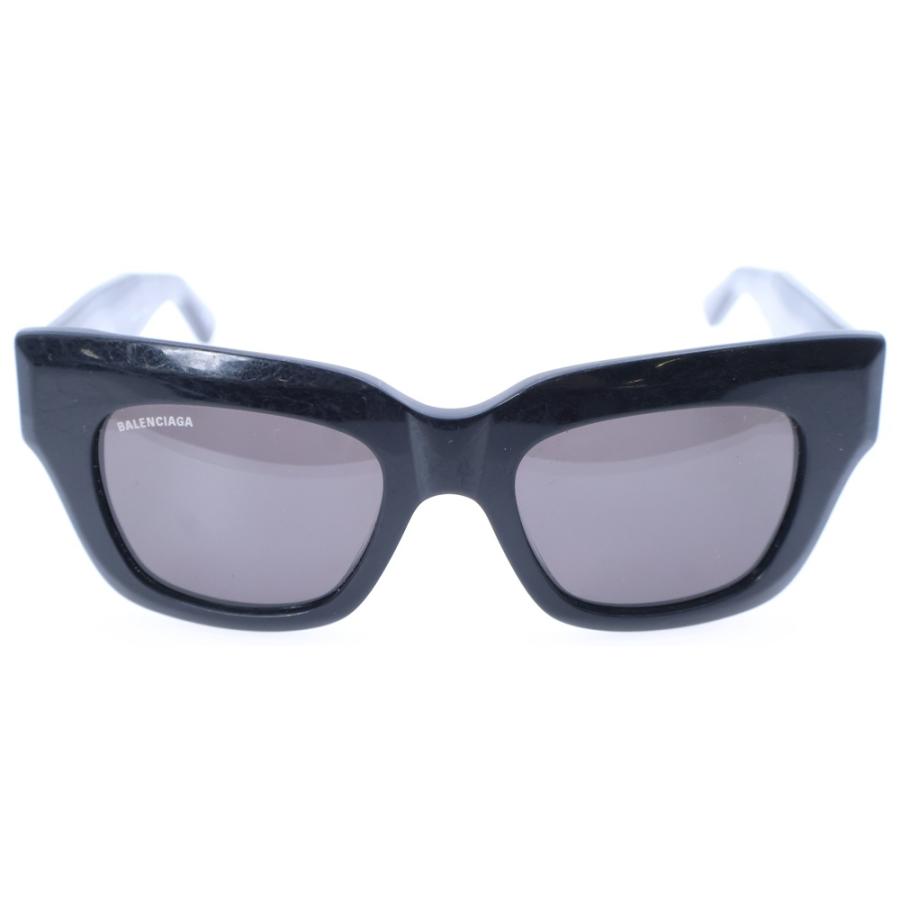 BALENCIAGA サングラス BBロゴ ブラック BALENCIAGA（バレンシアガ） BB Logo Sunglasses BBロゴ ダメージ加工
