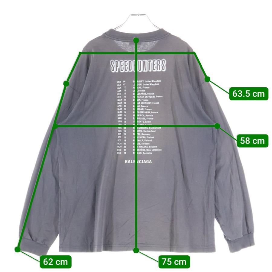 balenciaga 18aw speedhunters ロンT BALENCIAGA（バレンシアガ） 18AW Speedhunters Oversized Long Sleeve