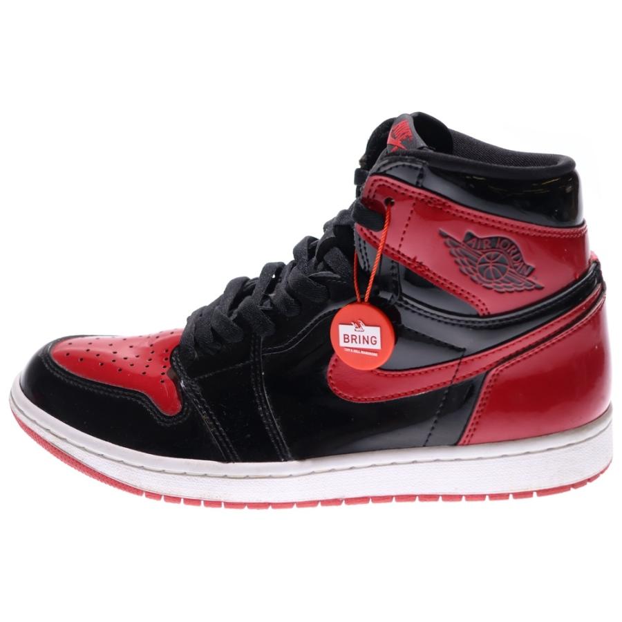 Nike Air Jordan 1 highブラック/レッド ハイカットシューズ NIKE（ナイキ） AIR JORDAN1 HIGH OG エアジョーダン1 パテント