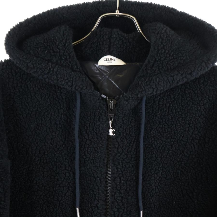 CELINE（セリーヌ） Boa Fleece Hoodie スタッズ トリオンフ ジップ