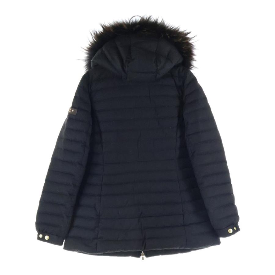☆TATRAS タトラス ARESA アレサ ライトダウンコート ブラック 黒 TATRAS（タトラス） Down Coat ロゴワッペン ファーダウンジャケット