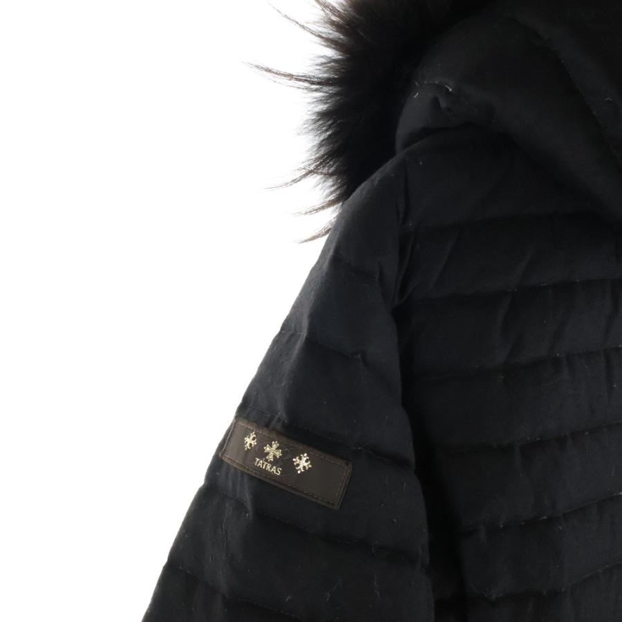 TATRAS（タトラス） Down Coat ロゴワッペン ファーダウンジャケット