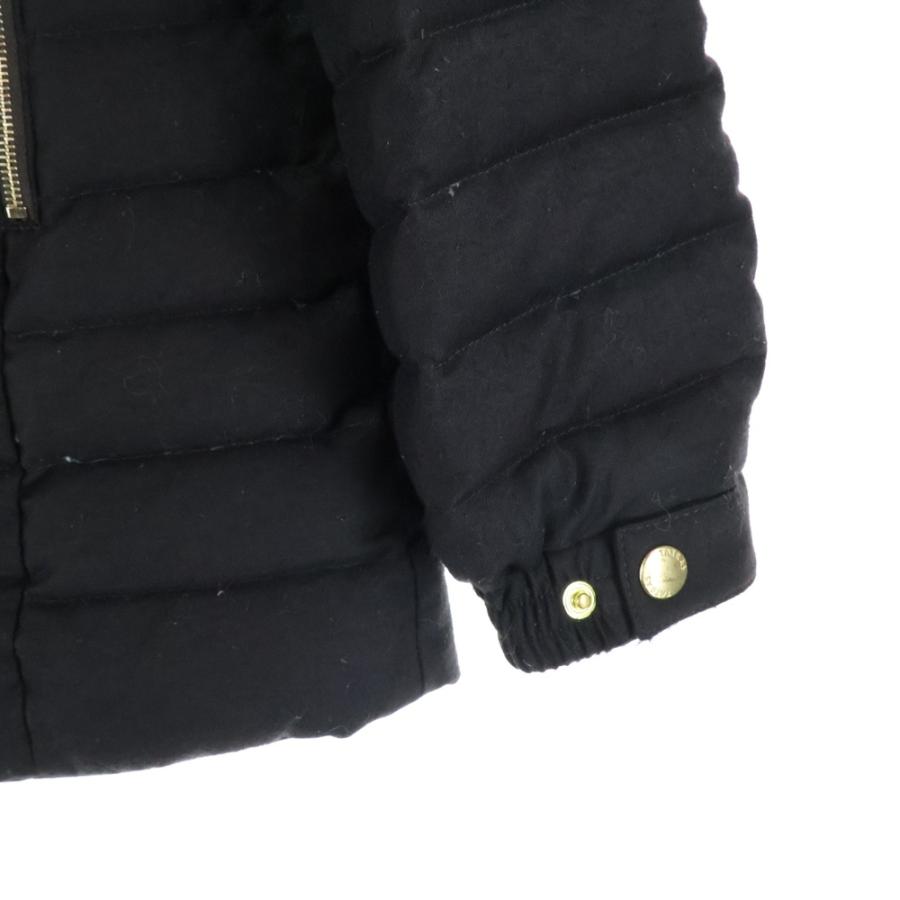 11816【美品・人気モデル】TATRAS ファーダウンジャケット　黒　ワッペン 11816【美品・人気モデル】TATRAS ファーダウンジャケット 黒 ワッペン