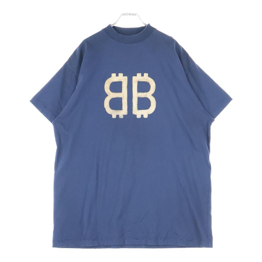 BALENCIAGA（バレンシアガ） Distressed Logo Print Oversized T