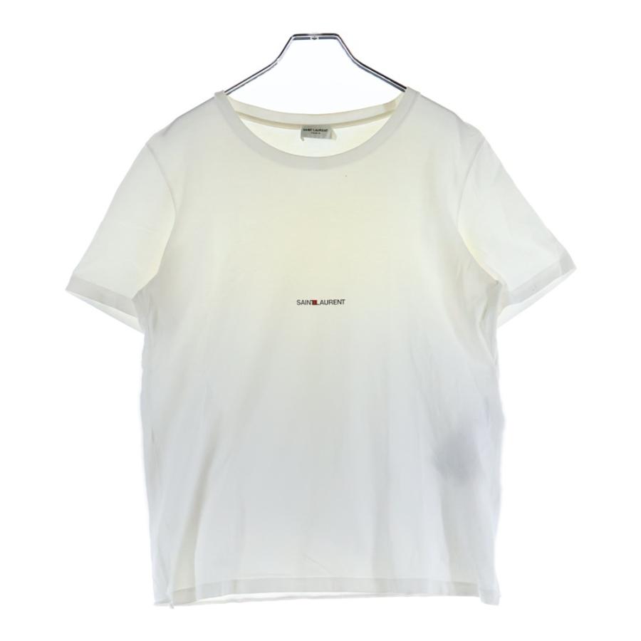【美品】 SAINT LAURENT PARIS Tシャツ リバースロゴ 白 L 美品】 SAINT LAURENT PARIS Tシャツ リバースロゴ 白 L