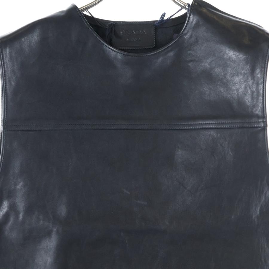 PRADA（プラダ） Pullover Leather Vest ベルテッドレザープルオーバー