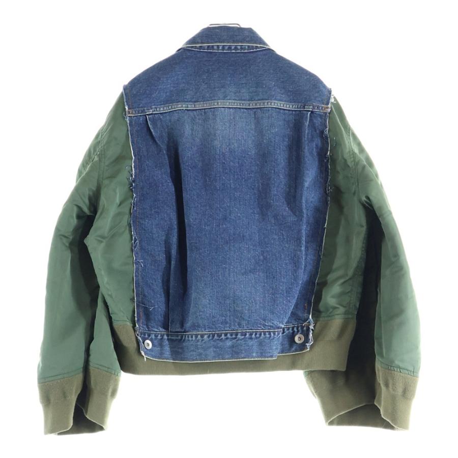 sacai（サカイ） Blue Denim And Shell Jacket ブルー デニム シェル