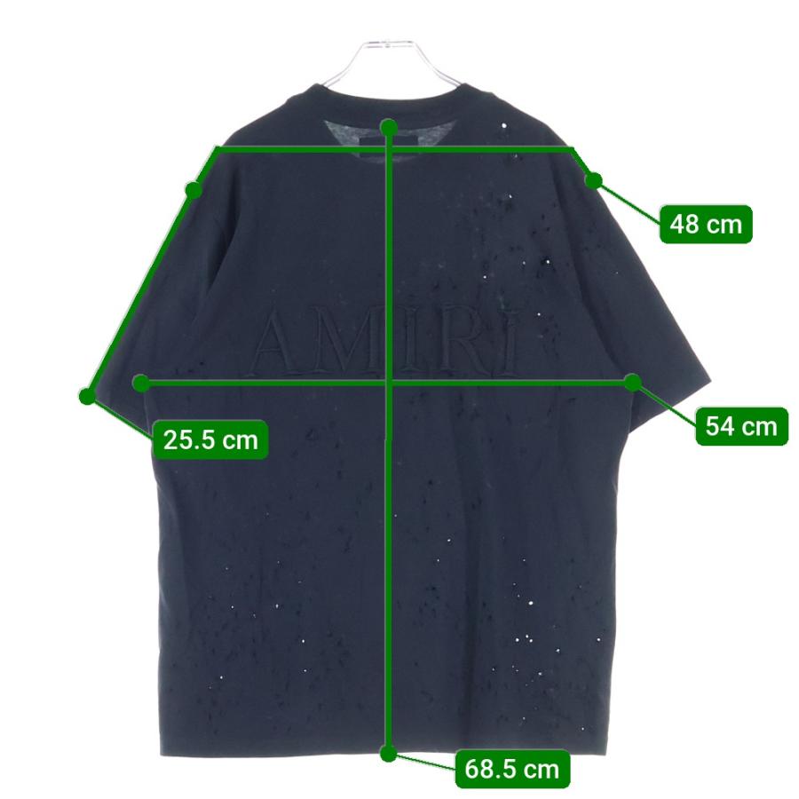 AMIRI（アミリ） MA Shotgun T-Shirt ロゴ刺繍 ショットガン ダメージ