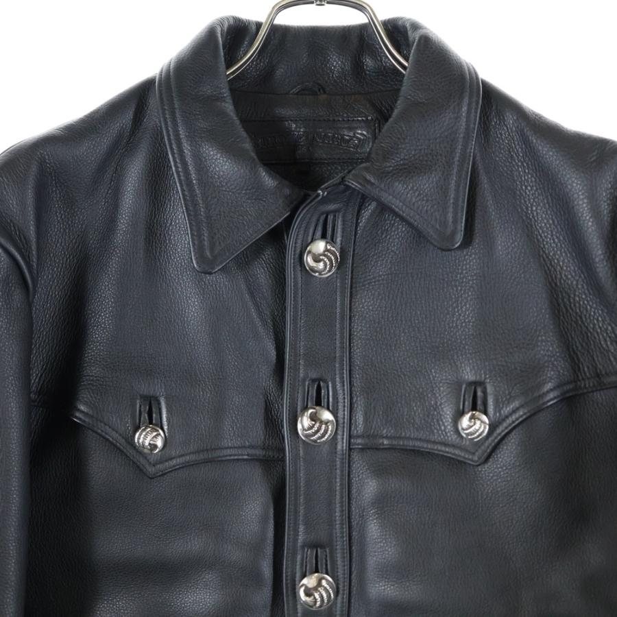 クロムハーツ クラシックジーン　レザージャケット　毛皮タイプ超希少品　Lサイズ 416ea72b0d5f8e9c867b10e23600d0
