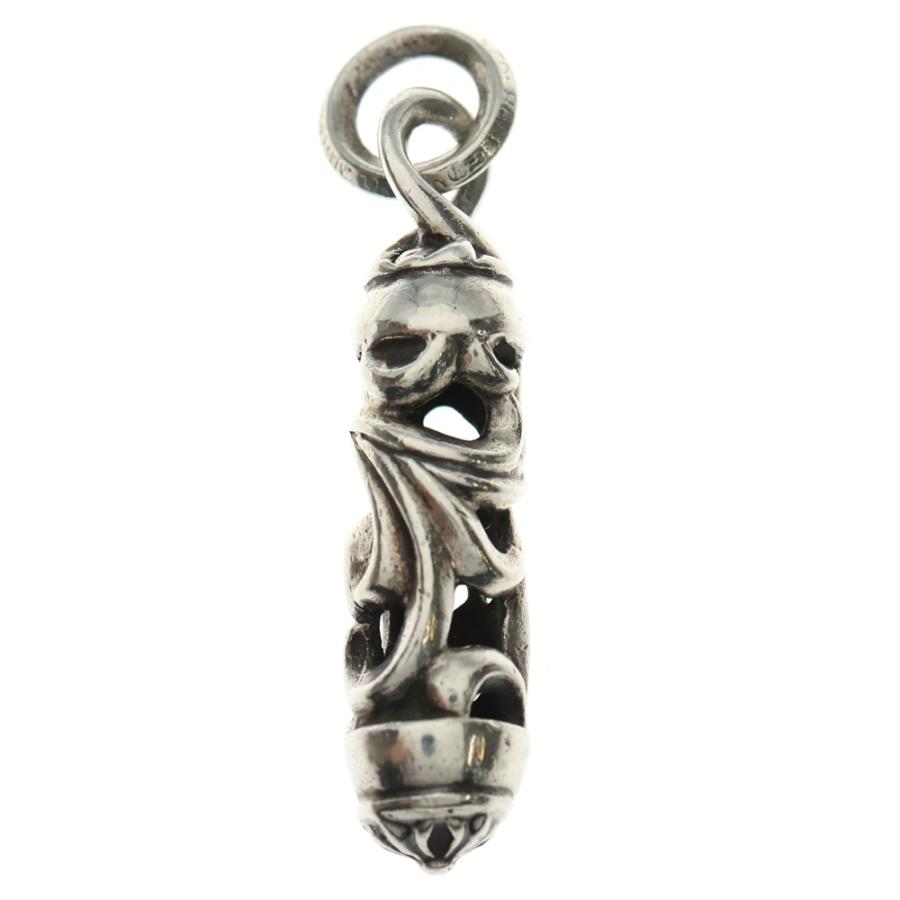 【あんしん鑑定付き】クロムハーツ ローラーペンダント wレザーブレード CHROME HEARTS（クロムハーツ） ROLLER ローラー ペンダントトップ