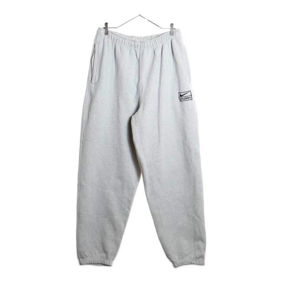 ナイキx Stussyフリーススウェットパンツ25AWグレーLサイズタグ付新品 NIKE（ナイキ） ×STUSSY Fleece Pant ステューシー ロゴ刺繍
