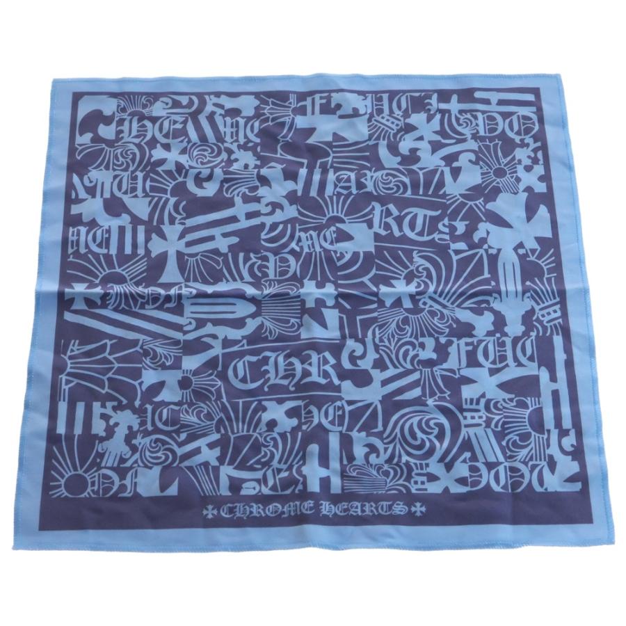 クロムハーツ マイクロファイバークロス CHROME HEARTS メガネ拭き CHROME HEARTS（クロムハーツ） アイウェアクロス 眼鏡拭き ブルー
