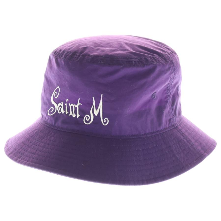 SAINT MICHAEL セントマイケル 23SS BUCKET HAT ロゴ刺繍 ナイロン