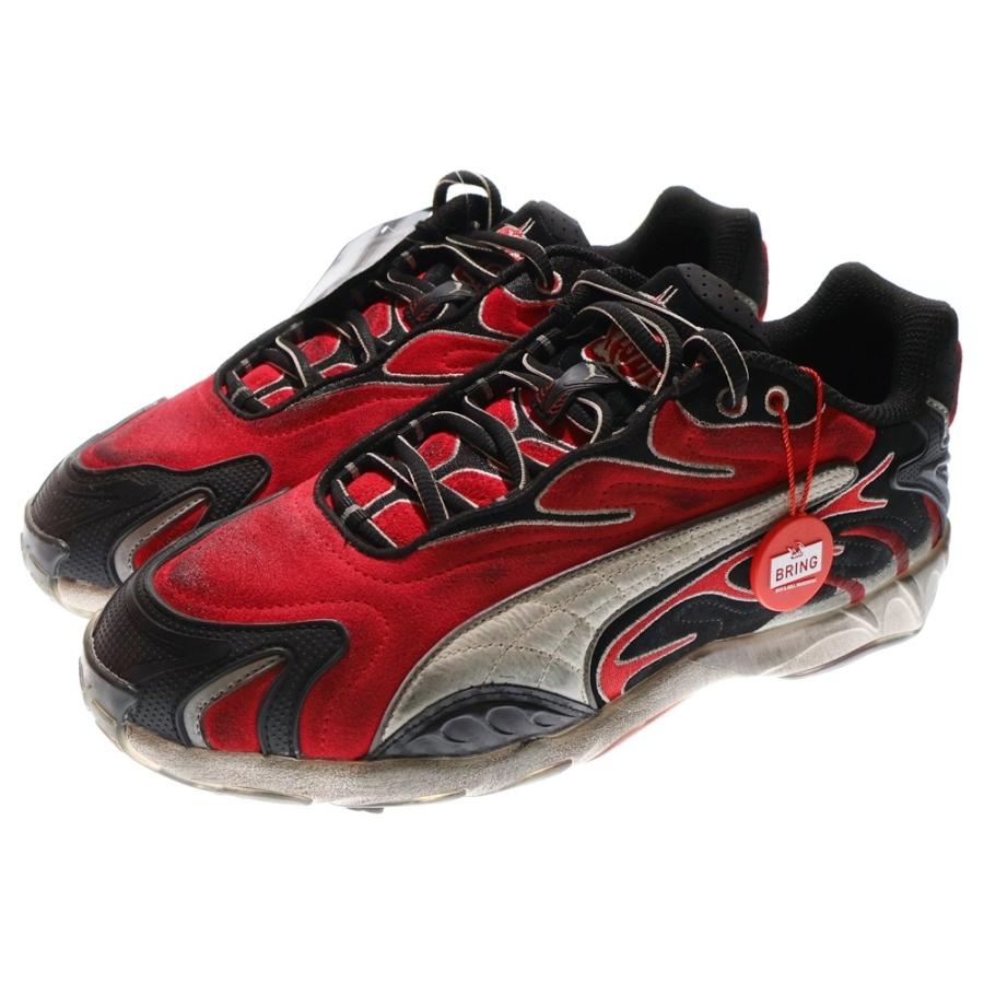 PUMA（プーマ） ×A$AP Rocky Inhale DISTR エイサップロッキー インヘイル ダメージ加工ローカットスニーカー レッド ...