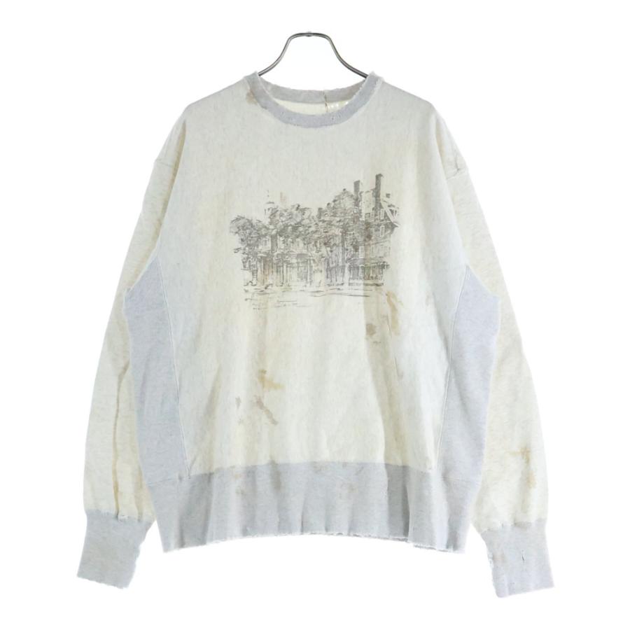 ANCELLM アンセルム CREWNECK SWEAT SHIRT ダメージ加工 クラッシュ