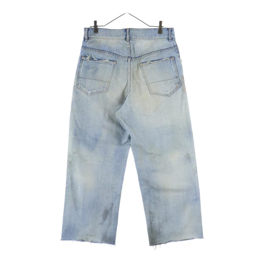 ANCELLM アンセルム DAMAGE SELVEDGE DENIM STRAIGHT 5P PANTS